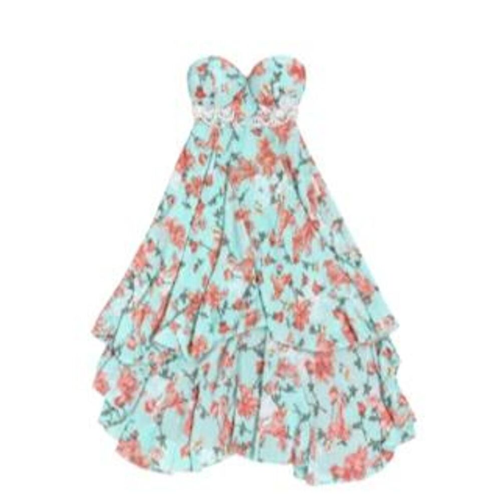 New Look Hi Lo Strapless Dress S